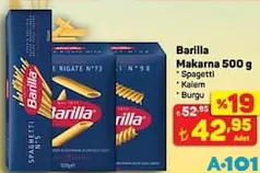 BARİLLA MAKARNA 500 G fiyat ve kampanya bilgisi